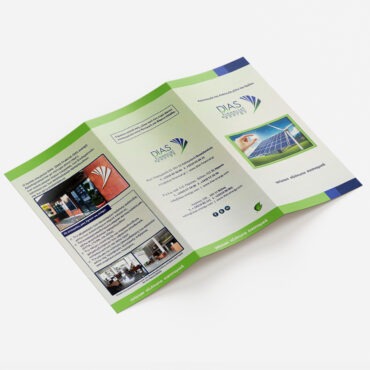 φυλλάδιο τρίπτυχο εξώφυλλα dias financial